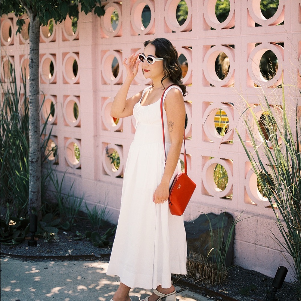 Reformation Balia Linen Midi Dress